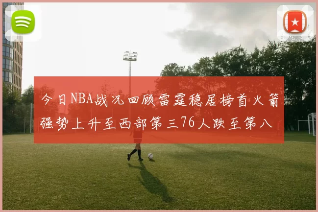 今日NBA战况回顾雷霆稳居榜首火箭强势上升至西部第三76人跌至第八位